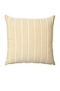 view 1 of 3 Recycled Stripe Pillow in Lemon