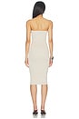 view 4 of 3 Flat Knit Strapless Midi Dress in Grey