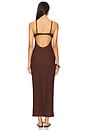 view 3 of 3 x REVOLVE Petal Long Slip Dress in Chocolate