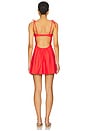 view 3 of 3 Petal Short Slip Dress in Cherry