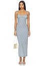 view 1 of 4 ROBE CARACO PETAL in Blue Petite Fleur