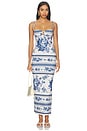 view 1 of 3 ROBE CARACO TROIS in Blue Toile Stripe