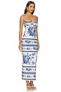 view 2 of 3 ROBE CARACO TROIS in Blue Toile Stripe