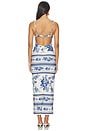 view 3 of 3 ROBE CARACO TROIS in Blue Toile Stripe