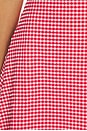 view 4 of 4 ROBE COURTE LENA in Red Micro Gingham