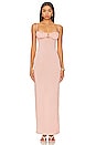 view 1 of 4 Petal Long Dress in Prima Pink Sparkle