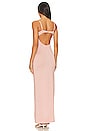 view 3 of 4 Petal Long Dress in Prima Pink Sparkle