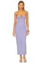 view 1 of 4 Petal Long Slip Dress in Lavender Crochet