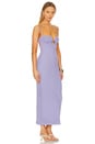 view 2 of 4 Petal Long Slip Dress in Lavender Crochet