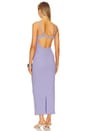 view 3 of 4 Petal Long Slip Dress in Lavender Crochet