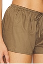 view 6 of 6 Low-Rise Drawstring Shorts in Khaki