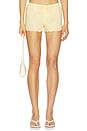 view 1 of 6 X Elsa Hosk Scalloped Low-rise Drawstring Short in Sunshine