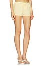 view 2 of 6 X Elsa Hosk Scalloped Low-rise Drawstring Short in Sunshine
