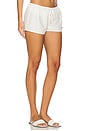 view 2 of 6 Low Rise Drawstring Short in Cream & Raspberry