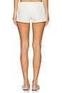 view 4 of 6 Low Rise Drawstring Short in Cream & Raspberry