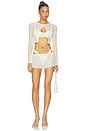 view 4 of 4 Button-down Cardi in Bone Crochet