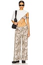 view 5 of 6 Cargo Drawstring Wide Leg Pant in Camo