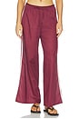 view 1 of 6 Sporty Wide Leg Pant in Maroon