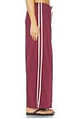 view 4 of 6 Sporty Wide Leg Pant in Maroon