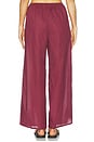 view 5 of 6 Sporty Wide Leg Pant in Maroon
