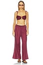 view 6 of 6 Sporty Wide Leg Pant in Maroon