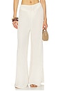 view 1 of 6 PANTALON JAMBES LARGES ET CORDON DE SERRAGE X ELSA HOSK DRAWSTRING WIDE LEG PANT in Amalia Texture