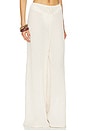 view 2 of 6 PANTALON JAMBES LARGES ET CORDON DE SERRAGE X ELSA HOSK DRAWSTRING WIDE LEG PANT in Amalia Texture