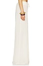 view 3 of 6 PANTALON JAMBES LARGES ET CORDON DE SERRAGE X ELSA HOSK DRAWSTRING WIDE LEG PANT in Amalia Texture