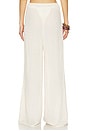 view 4 of 6 PANTALON JAMBES LARGES ET CORDON DE SERRAGE X ELSA HOSK DRAWSTRING WIDE LEG PANT in Amalia Texture
