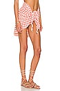 view 2 of 5 Sarong in Shrimp Gingham