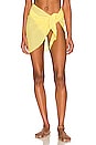 view 1 of 5 Sarong in Yellow Crochet