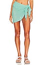view 1 of 4 Crochet Sarong in Turquoise