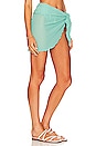 view 2 of 4 Crochet Sarong in Turquoise