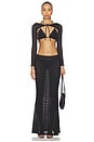 view 5 of 6 FALDA MAXI NATALIA in Black Daisy Lace