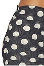 view 6 of 6 MICROFALDA RUCHED MICRO SKIRT in Polka Dot Mesh
