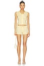 view 4 of 4 X Elsa Hosk Scalloped Vest Top in Sunshine
