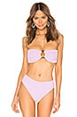 view 1 of 4 Tori Bandeau in Lilac Micro Scrunch