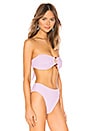 view 2 of 4 Tori Bandeau in Lilac Micro Scrunch