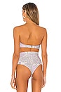 view 5 of 5 Scarf Bikini Top in Lilac Paisley