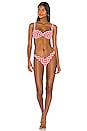 view 5 of 6 Bustier Bikini Top in Red Gingham