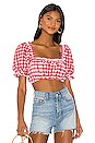 view 1 of 6 TOP BIKINI MARCELA in Red Gingham