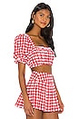 view 4 of 6 TOP BIKINI MARCELA in Red Gingham