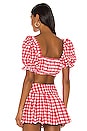 view 5 of 6 TOP BIKINI MARCELA in Red Gingham