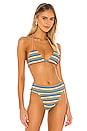 view 1 of 4 BIKINI DE TRIÁNGULO SOLO in Caribbean Stripe