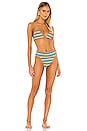 view 4 of 4 BIKINI DE TRIÁNGULO SOLO in Caribbean Stripe