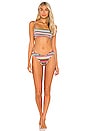 view 4 of 5 Lulu Bikini Bottom in Mer Stripe