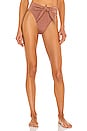 view 1 of 5 Paula Tie-Up Bikini Bottom in Mauve Sparkle
