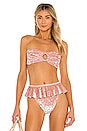 view 1 of 4 Tori Bandeau Top in Pink Crushed
