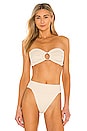 view 1 of 4 Tori Bandeau Bikini Top in Beige