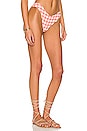 view 2 of 5 Lulu Bikini Bottom in Shrimp Gingham